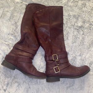 Womens maroon boots